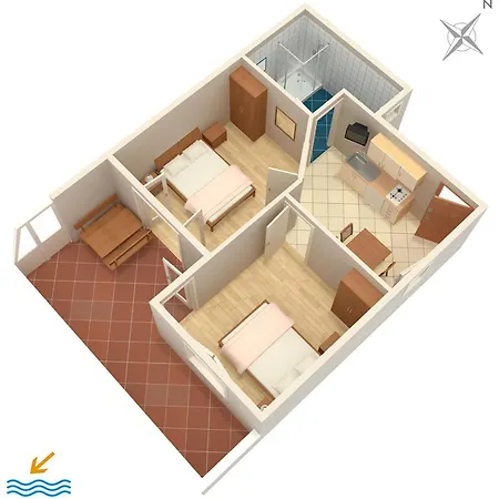 With Parking Space Orebic, Peljesac - 4565 * أوروبيتش